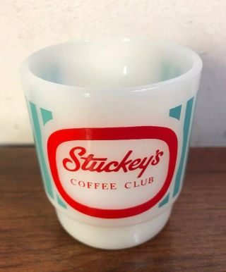 Vintage Fire King Stuckey’s Coffee Club Mug Anchor Hocking
