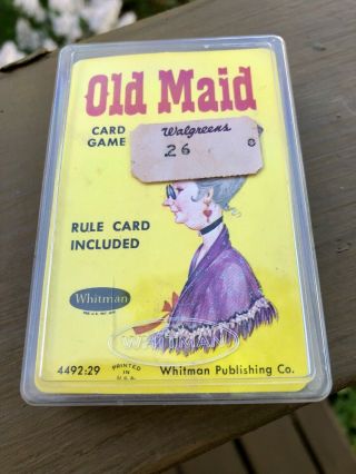 Vintage Old Maid Card Game Whitman 1960 