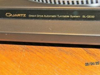 Great Sounding - Technics SL QD33 Direct Drive Turntable - & 5