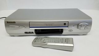 Panasonic Vcr Vhs Player With Remote Pv - V4624s