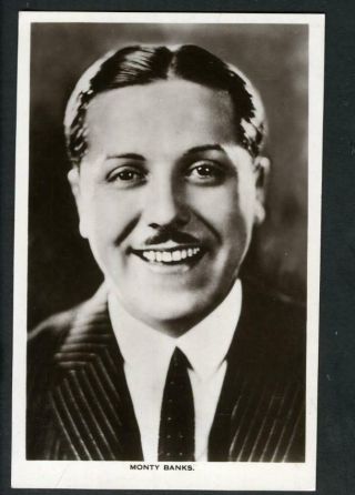 Vintage Monty Banks Picturegoer Postcard 1930 