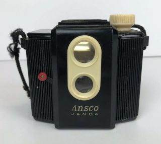 Vintage Ansco Panda Camera,  Plastic 620 Film Circa 1940 