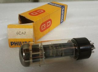 Philips El34 6ca7 Valve Amplifier Radio Made In Hollond Codes Xf2 B2h3 Nos