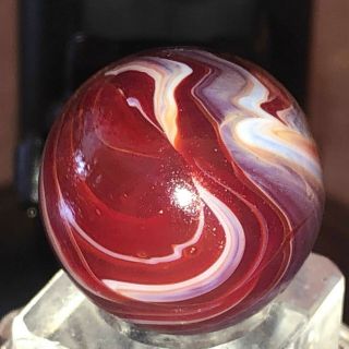 542 Stunning Vintage Christensen Agate Swirl Shooter Marble 20.  97 Mm