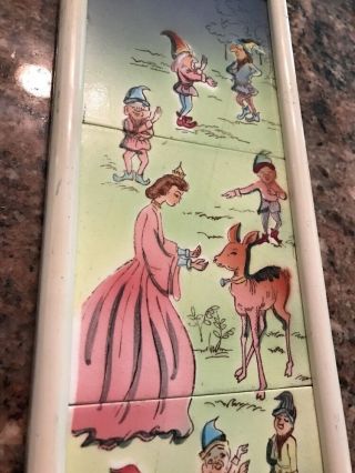 Vintage Snow White And The Seven Dwarfs Anderson Painted Tiles Gift For Animator 3