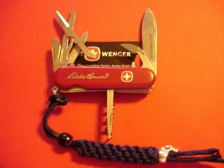 Ntsa Vntg Swiss Army Wenger Multifunction Pocket Knife " Eddie Bauer Adventurer "