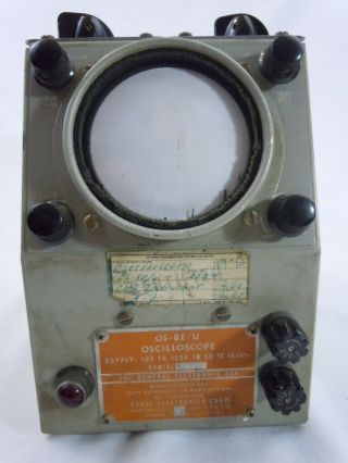 Vintage Os - 8e/u Oscilloscope - Us Navy - Jetronic Industries.  -