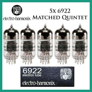 5x Electro Harmonix 6922 / E88cc / 6dj8 | Matched Quintet / Five | Eh
