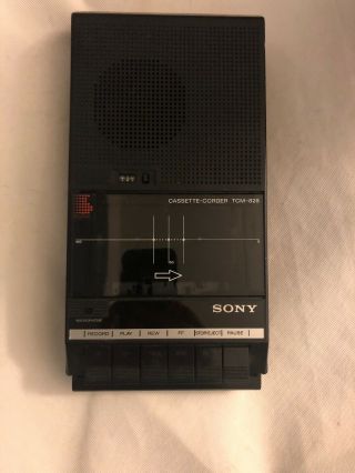 Vintage 1986 Sony Tcm - 828 Cassette - Corder Tape Cassette Recorder Player