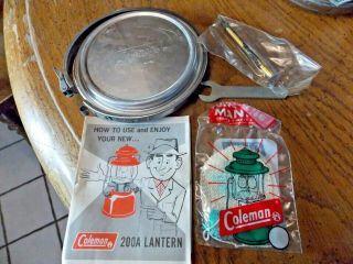 Vintage Coleman 200 Lantern Safe With