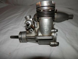 Vintage K&b 61 R/c Engine With Muffler Runs Good