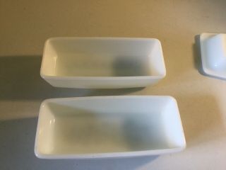 2 Vintage Pyrex Butter Dishes Snowflake Blue Garland Crazy Daisy 4