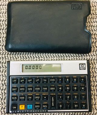 Hewlett Packard Hp11c Scientific Calculator W/case,  Great