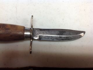 vintage mora sweden old scout hunting knife by k.  j eriksson. 3