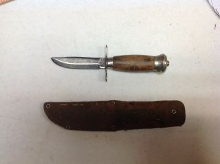 vintage mora sweden old scout hunting knife by k.  j eriksson. 4
