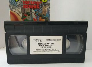 Teenage Mutant Ninja Turtles,  The Epic Begins,  vintage,  VHS,  movie 3