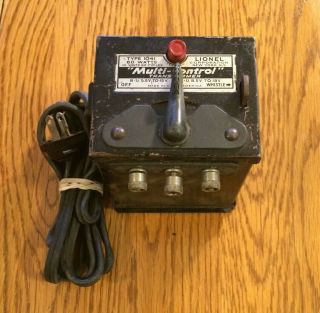 Vintage Lionel Type 1041 60w Multi - Control Train Set Transformer With Whistle