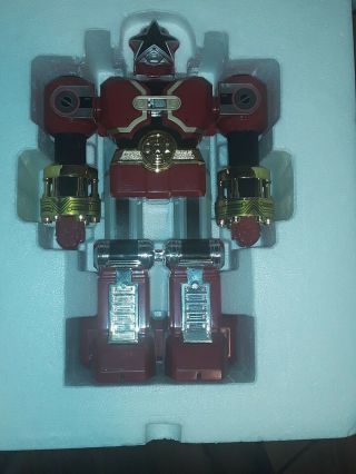 Deluxe Red Battlezord Vintage Bandai Power Rangers Zeo Zord w/ Box 1996 4