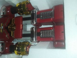 Deluxe Red Battlezord Vintage Bandai Power Rangers Zeo Zord w/ Box 1996 6