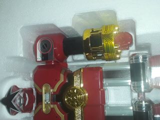 Deluxe Red Battlezord Vintage Bandai Power Rangers Zeo Zord w/ Box 1996 8