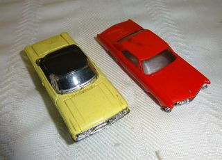 Ho Slot Cars Vintage Aurora Ford Galaxie & Chevy Riviera Pair Bodies Only