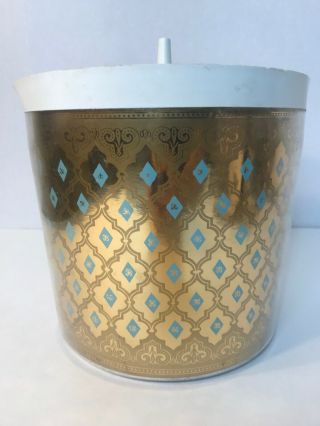 Vintage Culver Gold Plastic Ice Bucket