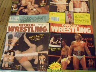 Vintage Official Wrestling Magazines with Ladies,  Female,  Women,  Girls Wrestling 2