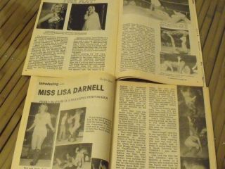 Vintage Official Wrestling Magazines with Ladies,  Female,  Women,  Girls Wrestling 5