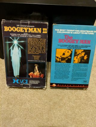 Boogeyman Boogeyman 2 VHS vintage big box 2
