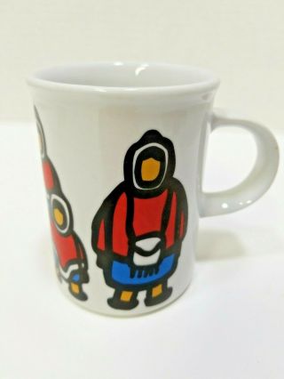 Vintage Marc Tetro Canada Inuit Eskimo Family Coffee Tea Mug Montreal
