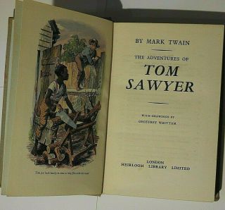 Vintage The Adventures Of Tom Sawyer,  Mark Twain,  The Hairloom Library