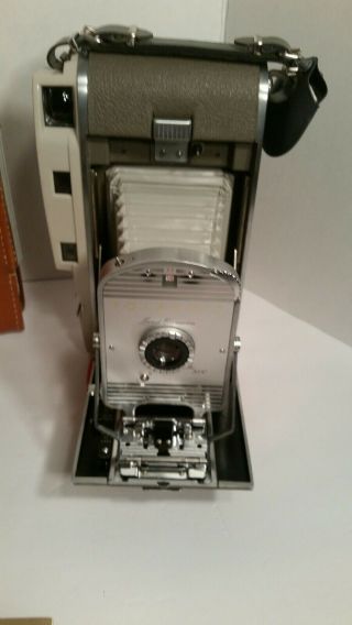 Vintage Polaroid 800 Land Camera,  Leather Case,  Box
