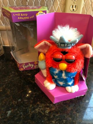 Vintage Tiger Furby Statue Of Liberty Special Edition 1999 W Box Not