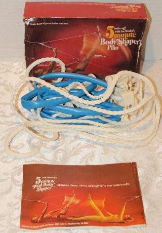 Vintage Joe Weiders 5 Minute Body Shaper Plan Box & Directions