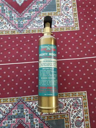 Brass Antiquemighty Midget Fire Extinguisher Collectable Vintage Historical Full