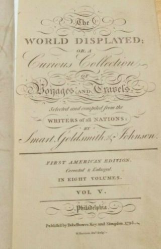 RUSSIA EGYPT PERSIA 1795 The World Displayed ALEPPO PALMYRA DENMARK VOYAGES 2