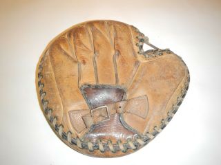 Vintage Wilson Baseball Glove Catchers Mitt Made In Usa Rht Early Mitt &