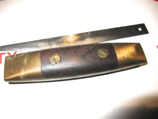 VINTAGE VERY GOOD QUALITY I.  P HYDE CO.  LEATHER KNIFE ROSEWOOD SCALES GOOD COND. 4