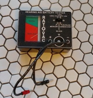 Vintage Rayovac Hearing Aid Battery Tester