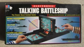 Vintage Electronic Talking Battleship Game (1989) Milton Bradley
