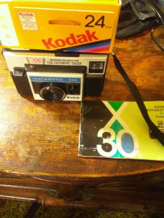 Vintage Kodak Instamatic X - 30 " 1972 Olympic Games " Camera With Film