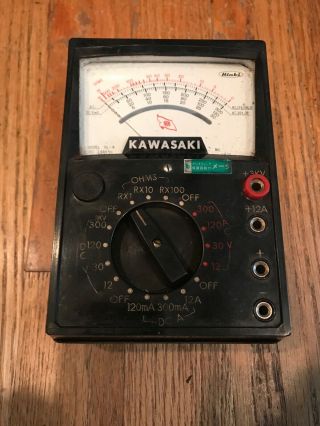 Vintage Kawasaki Hioki Multimeter Volt Ohm Tester