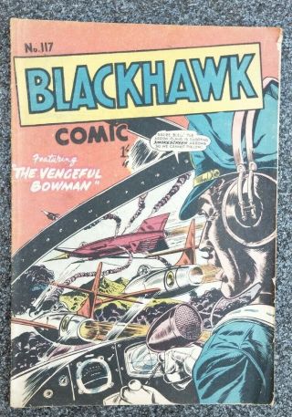 Blackhawk 117 Australian Vintage Comic Book Youngs