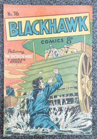 Blackhawk 76 Australian Vintage Comic Book Youngs