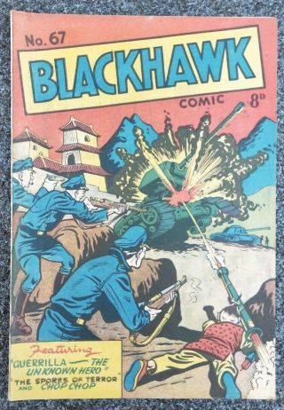 Blackhawk 67 Australian Vintage Comic Book Youngs
