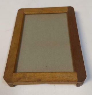 Unbranded Vintage Wood Contact Print Frame For Darkroom Hinged Back 1 T