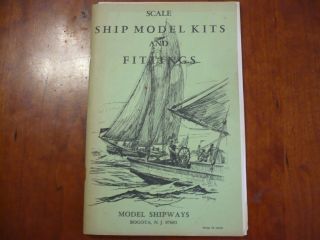 Scale Ship Model Kits And Fittings Model Shipways Vintage Book 1976 23 W/extras