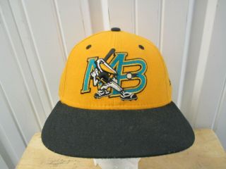 Vintage Minor League Myrtle Beach Pelicans Sewn Logo Snapback Hat Cap 1999 - 2006