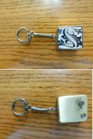Vintage Sankyo Clover Miniature Music Box Key Chain