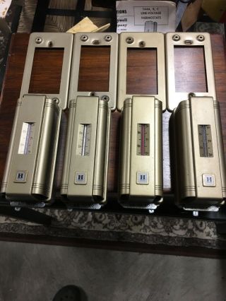 Four Vintage NOS Honeywell Line Voltage Thermostats 8